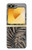 S3692 灰色の黒いヤシの葉 Gray Black Palm Leaves Samsung Galaxy Z Flip 6, Flip 7 FE バックケース、フリップケース・カバー