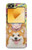 S3918 赤ちゃんコーギー犬コーギー女の子キャンディー Baby Corgi Dog Corgi Girl Candy Samsung Galaxy Z Flip 6, Flip 7 FE バックケース、フリップケース・カバー