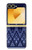 S3950 テキスタイル タイ ブルー パターン Textile Thai Blue Pattern Samsung Galaxy Z Flip 6, Flip 7 FE バックケース、フリップケース・カバー