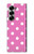S2358 ピンクの水玉 Pink Polka Dots Samsung Galaxy Z Fold 6 バックケース、フリップケース・カバー