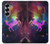 S2486 虹色ユニコーン星雲スペース Rainbow Unicorn Nebula Space Samsung Galaxy Z Fold 6 バックケース、フリップケース・カバー