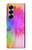 S2488 絞り染め カラフル Tie Dye Color Samsung Galaxy Z Fold 6 バックケース、フリップケース・カバー