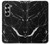 S2895 ブラックマーブルグラフィックプリント Black Marble Graphic Printed Samsung Galaxy Z Fold 6 バックケース、フリップケース・カバー