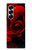 S2898 赤いバラ Red Rose Samsung Galaxy Z Fold 6 バックケース、フリップケース・カバー