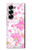 S3036 ピンクフラワーフローラ Pink Sweet Flower Flora Samsung Galaxy Z Fold 6 バックケース、フリップケース・カバー