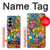 S3281 カラフルなヒッピーの花のパターン Colorful Hippie Flowers Pattern Samsung Galaxy Z Fold 6 バックケース、フリップケース・カバー