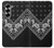 S3363 黒バンダナ Bandana Black Pattern Samsung Galaxy Z Fold 6 バックケース、フリップケース・カバー