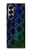 S3366 虹パイソンの皮膚 グラフィックプリント Rainbow Python Skin Graphic Print Samsung Galaxy Z Fold 6 バックケース、フリップケース・カバー