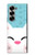 S3542 かわいい猫漫画 Cute Cat Cartoon Samsung Galaxy Z Fold 6 バックケース、フリップケース・カバー