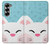 S3542 かわいい猫漫画 Cute Cat Cartoon Samsung Galaxy Z Fold 6 バックケース、フリップケース・カバー