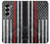 S3687 消防士細い赤い線アメリカの国旗 Firefighter Thin Red Line American Flag Samsung Galaxy Z Fold 6 バックケース、フリップケース・カバー