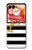 S2882 黒と白のストライプ ゴールドドルフィン Black and White Striped Gold Dolphin Motorola Razr 50 バックケース、フリップケース・カバー