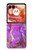 S2907 パープルターコイズ宝石グラフィックプリント Purple Turquoise Stone Motorola Razr 70,60,50, Razr (2026, 2025, 2024) バックケース、フリップケース・カバー