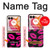 S2933 ピンクの唇のキス Pink Lips Kisses on Black Motorola Razr 50 Ultra バックケース、フリップケース・カバー