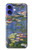 S0997 クロード・モネ 睡蓮 Claude Monet Water Lilies iPhone 16 バックケース、フリップケース・カバー