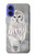 S1566 白フクロウ シロフクロウ Snowy Owl White Owl iPhone 16 バックケース、フリップケース・カバー