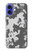 S2186 グレー迷彩グラフィックプリント Gray Camo Camouflage Graphic Printed iPhone 16 バックケース、フリップケース・カバー