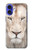 S2399 ホワイトライオンの顔 White Lion Face iPhone 16 バックケース、フリップケース・カバー