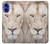 S2399 ホワイトライオンの顔 White Lion Face iPhone 16 バックケース、フリップケース・カバー