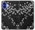 S2544 黒花柄の着物 Japanese Kimono Style Black Flower Pattern iPhone 16 バックケース、フリップケース・カバー