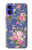 S3265 ヴィンテージ花柄 Vintage Flower Pattern iPhone 16 バックケース、フリップケース・カバー