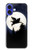 S3289 飛豚 満月 Flying Pig Full Moon Night iPhone 16 バックケース、フリップケース・カバー