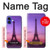 S3447 エッフェルパリの夕日 Eiffel Paris Sunset iPhone 16 バックケース、フリップケース・カバー