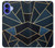 S3479 ネイビーブルーグラフィックアート Navy Blue Graphic Art iPhone 16 バックケース、フリップケース・カバー