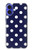 S3533 ブルーの水玉 Blue Polka Dot iPhone 16 バックケース、フリップケース・カバー