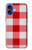 S3535 レッドギンガム Red Gingham iPhone 16 バックケース、フリップケース・カバー