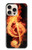 S0493 音楽ノート火災 Music Note Burn iPhone 16 pro バックケース、フリップケース・カバー