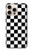 S1611 チェッカーボード Black and White Check Chess Board iPhone 16 pro バックケース、フリップケース・カバー