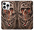 S1675 頭蓋骨の血のタトゥー Skull Blood Tattoo iPhone 16 pro バックケース、フリップケース・カバー