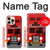 S2058 英国のダブルデッカーバスミニマリスト England British Double Decker Bus Minimalist iPhone 16 pro バックケース、フリップケース・カバー