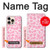 S2213 ピンクのヒョウ柄 Pink Leopard Pattern iPhone 16 pro バックケース、フリップケース・カバー