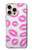 S2214 ピンクの唇のキス Pink Lips Kisses iPhone 16 pro バックケース、フリップケース・カバー
