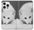 S2569 ホワイト北極キツネ White Arctic Fox iPhone 16 pro バックケース、フリップケース・カバー