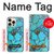 S2685 アクアターコイズ宝石グラフィックプリント Aqua Turquoise Gemstone Graphic Printed iPhone 16 pro バックケース、フリップケース・カバー