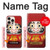 S2839 だるま Japan Daruma Doll iPhone 16 pro バックケース、フリップケース・カバー