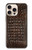 S2850 アリゲータースキングラフィック Brown Skin Alligator Graphic Printed iPhone 16 pro バックケース、フリップケース・カバー