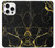 S2896 ゴールドマーブルグラフィックプリント Gold Marble Graphic Printed iPhone 16 pro バックケース、フリップケース・カバー