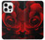 S2898 赤いバラ Red Rose iPhone 16 pro バックケース、フリップケース・カバー