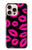 S2933 ピンクの唇のキス Pink Lips Kisses on Black iPhone 16 pro バックケース、フリップケース・カバー