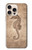 S3214 タツノオトシゴスケルトン化石 Seahorse Skeleton Fossil iPhone 16 pro バックケース、フリップケース・カバー