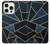 S3479 ネイビーブルーグラフィックアート Navy Blue Graphic Art iPhone 16 pro バックケース、フリップケース・カバー