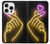 S3512 かわいいミニハート Cute Mini Heart Neon Graphic iPhone 16 pro バックケース、フリップケース・カバー
