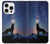 S3555 狼 Wolf Howling Million Star iPhone 16 pro バックケース、フリップケース・カバー