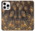 S3691 ゴールドピーコックフェザー Gold Peacock Feather iPhone 16 pro バックケース、フリップケース・カバー