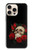 S3753 ダークゴシックゴススカルローズ Dark Gothic Goth Skull Roses iPhone 16 pro バックケース、フリップケース・カバー