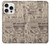 S3819 レトロなヴィンテージ紙 Retro Vintage Paper iPhone 16 pro バックケース、フリップケース・カバー